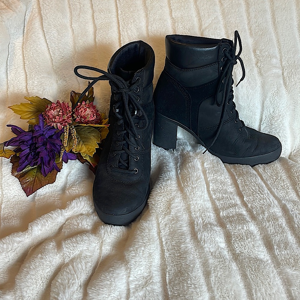 NEW Timberland Camdale Field Lace Ankle Boots Black Sz 6